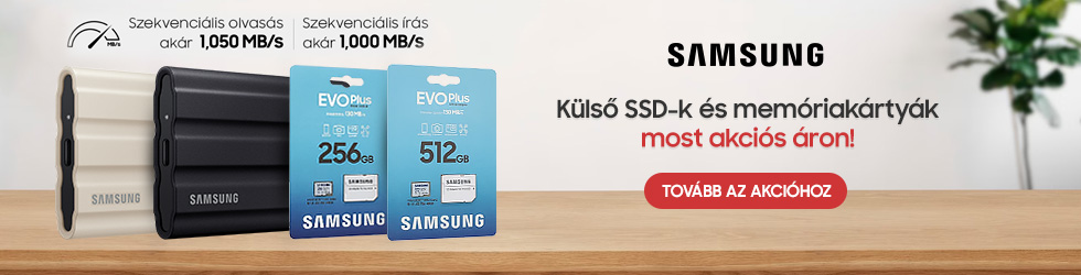 Samsung SSD és memóriakártya akció