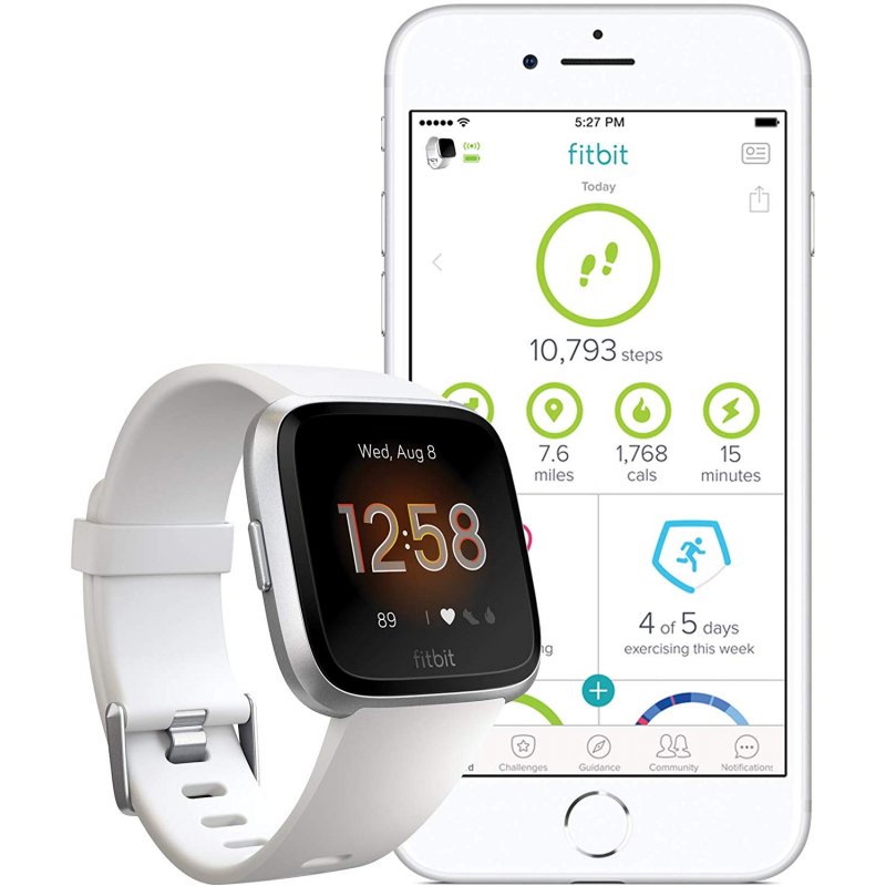 white fitbit versa 2