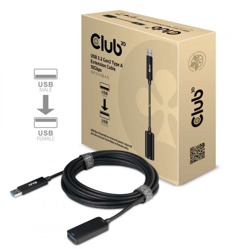 Club3D USB 3.2 Gen2 Type A Extension 10Gbps
