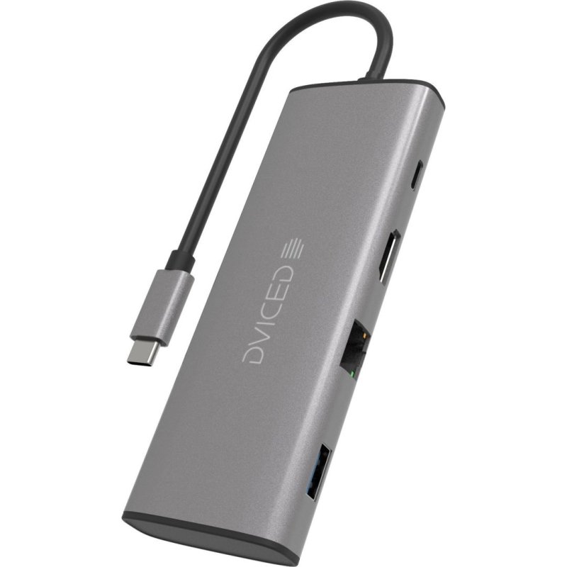 Dviced DV300002 Type-C 7-in-1 HUB - Szürke