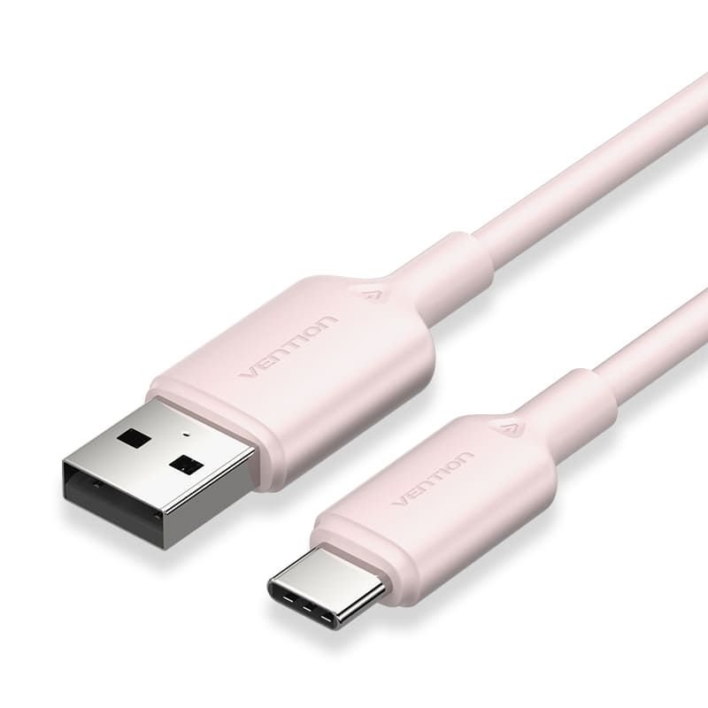 Vention CTQPH USB-A - USB Type-C 2m kábel - Rózsaszín