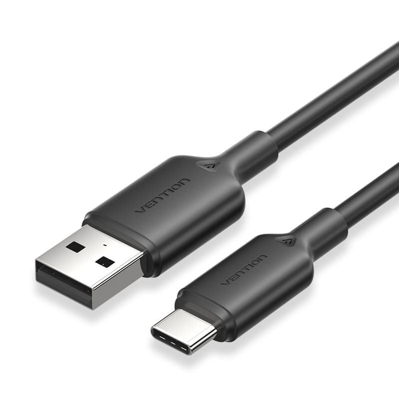 Vention USB-A - USB Type-C 1m kábel - Fekete