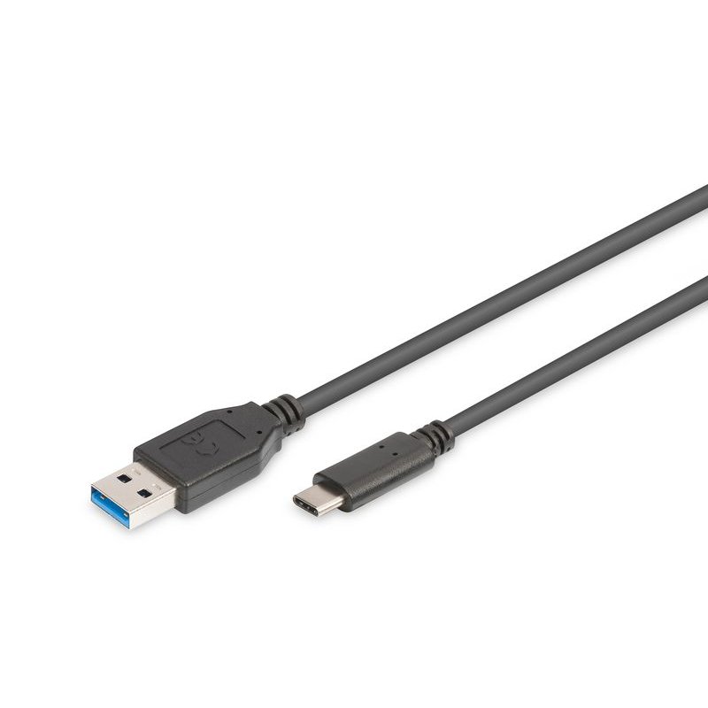 Digitus USB TYPE C - A - 1m - Fekete