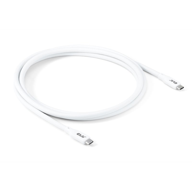 CLUB3D USB4 Gen2x2 Type‑C kétirányú kábel 2m - Fehér