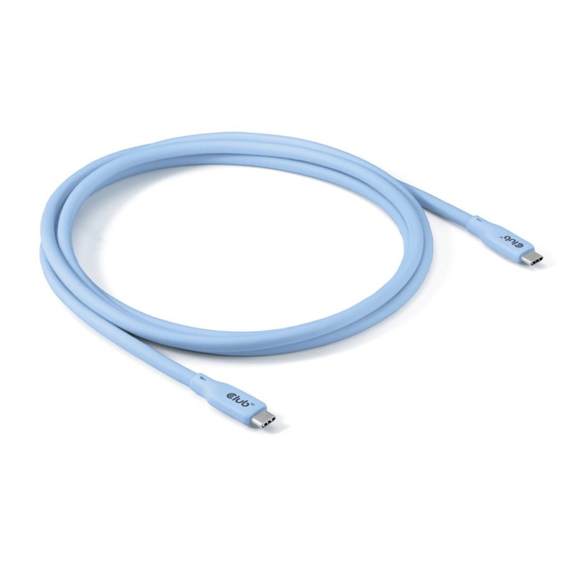 Club3D CAC-3003 USB4 Gen2x2 Type-C kétirányú kábel 2m - Világoskék