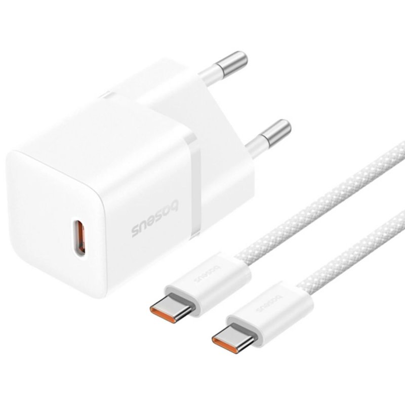 Baseus GaN5 Mini gyorstöltő 20W USB-C + kábel