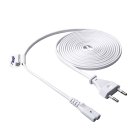 Akyga AK-RD-07A hálózati tápkábel - 3m, fehér