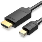 Vention HABBG mini Displayport - HDMI 1,5m kábel - Fekete
