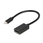 Gembird USB Type-C - DisplayPort adapter - Fekete