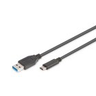 Digitus USB TYPE C - A - 1m - Fekete