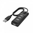 Hama 200118 USB 2.0 hub - Fekete