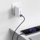 Baseus Crystal Shine USB Type-A – USB Type-C, 100W gyorstöltő adatkábel, 2m, fekete