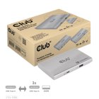 Club3D CSV-1580 Thunderbolt 4 hordozható 5 az 1-ben Hub Smart Power funkcióval