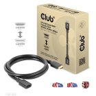 Club3D CAC-1322 Ultra High Speed HDMI Extension kábel 1m