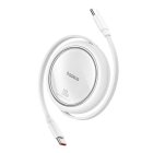 Baseus Free2Draw USB-C visszahúzható kábel 100W - 1m - Fehér