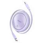 Baseus Free2Draw USB-C visszahúzható kábel 100W - 1m - Lila