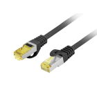 Lanberg CAT.6a S/FTP Patch kábel LSZH 1m - Fekete