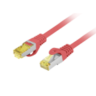 Lanberg CAT.6a S/FTP Patch kábel LSZH 1m - Piros
