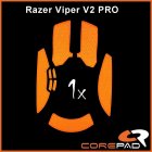 Corepad Mouse Rubber Sticker #754 - Razer Viper V2 PRO Wireless Soft Grips - Narancssárga