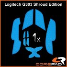 Corepad Logitech G303 Shroud Edition Soft Grips - Kék