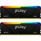 Kingston FURY Beast RGB 32GB / 3200MHz DDR4 Kit - Fekete
