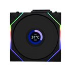 Lian Li UNI FAN TL-LCD Reverse Blade Wireless 120 - Fekete