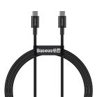 Baseus Superior USB Type-C, 100W gyorstöltő adatkábel, 1m, fekete