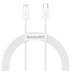 Baseus Superior USB Type-C – iPhone, 20W gyorstöltős adatkábel, 1.5m, fehér