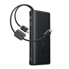 Baseus EnerFill FC41 gyorstöltő powerbank 25000mAh 145W, beépített 2×USB Type-C kábel, fekete