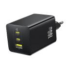 Baseus EnerFill FE11 hálózati gyorstöltő 100W, 2×USB Type-C + 1×USB Type-A, fekete