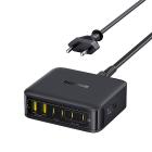 Baseus EnerFill FH21 töltőállomás 120W, 2×USB Type-A + 4×USB Type-C, fekete