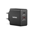 Lenovo Dual USB-C 65W GaN Charger - Black