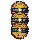 DeWALT ELITE SERIES körfűrészlap 2×165mm 24T / 1×165mm 40T - 3db