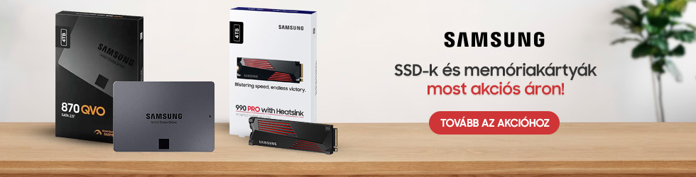 Samsung SSD és memóriakártya akció