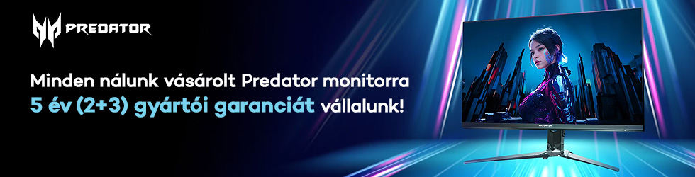 Predator 5év garancia