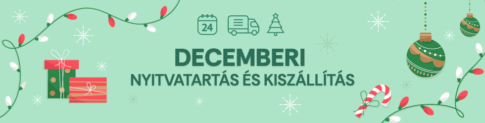 Decemberi nyitvatartás
